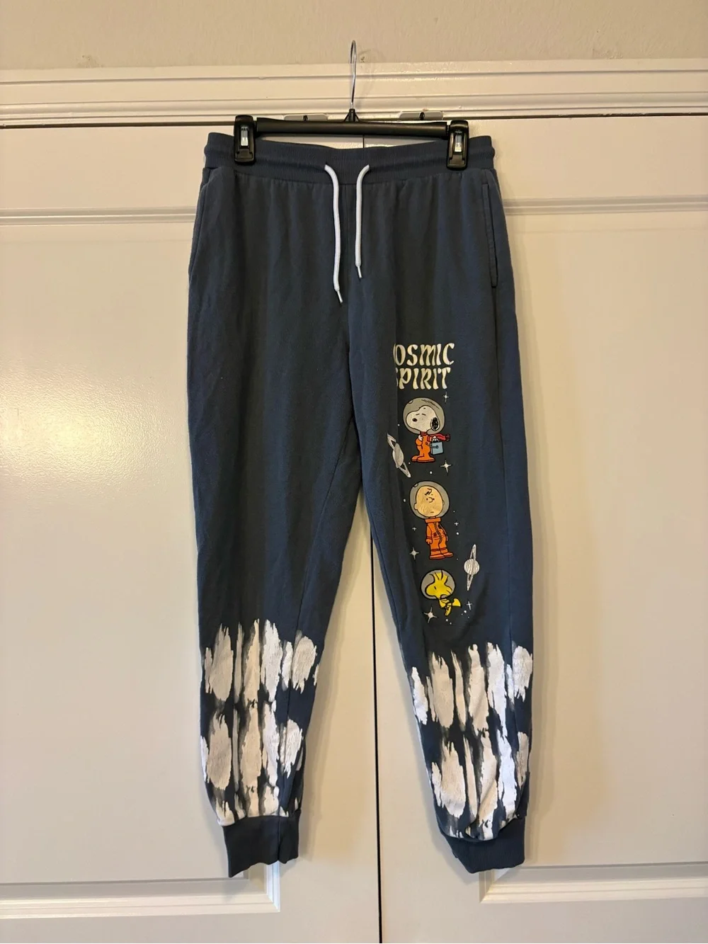 Cosmic Graphic Tie-Dye Jogger Pants - Blue - Picture 1 of 4